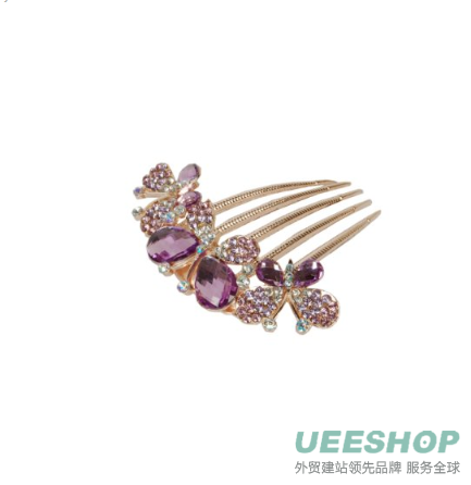 niceeshop(TM) Beautiful Fashion Blue Flowers Crystal Hair Clips