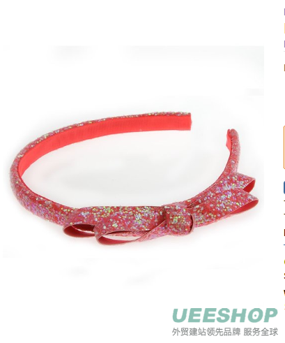 Ruum Big Girls' 5-14 Glitter Bow Hairband