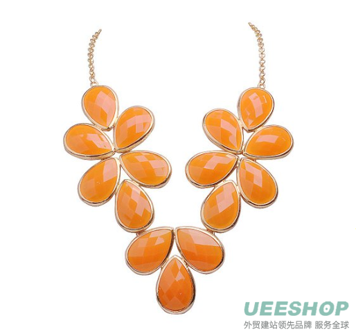 Bubble Bib Necklace Statement Necklace Chunky Necklace (Fn0621)