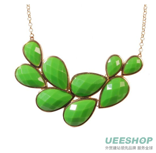 Jane Stone Fashion Bubble Bib Statement Necklace Fancy Chunky Jewelry
