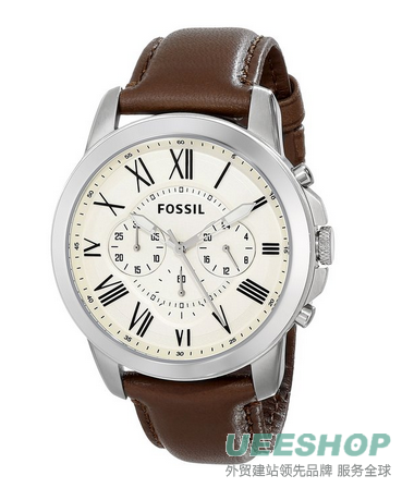 Fossil FS4735 Grant Brown Leather Watch