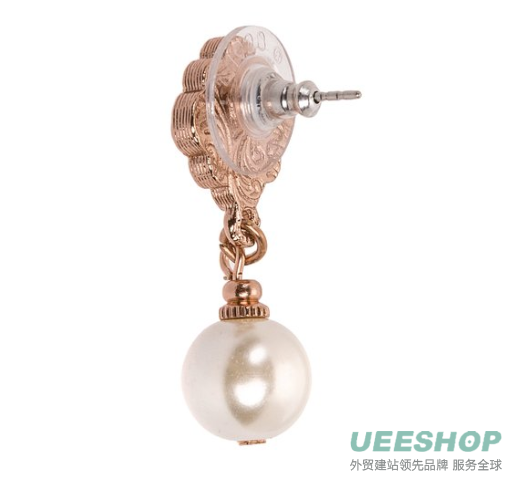 1928 Jewelry Womens Crystal Amore Simulated Pearl Drop Earring