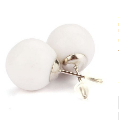 Doinshop New Hot Selling Noble Fashion Elegant Colorful Pearl Earrings Ear Studs