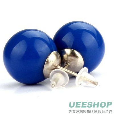 Doinshop New Hot Selling Noble Fashion Elegant Colorful Pearl Earrings Ear Studs