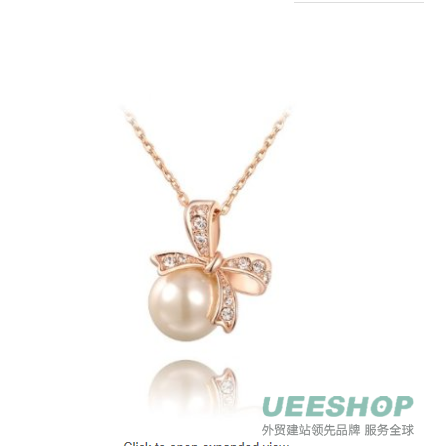 USABride Cubic Zirconia & Simulated Pearl Drop Necklace & Earrings Jewelry Set, Bridal Accessory 1578