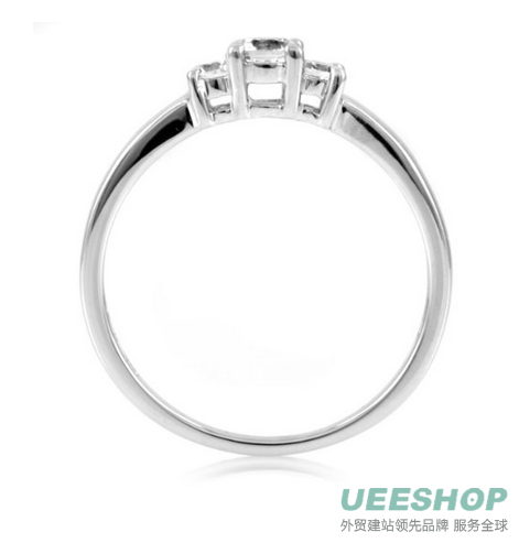 Petite CZ 3 Stone Ring