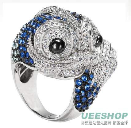 Kaylee's Blue Fish Cocktail Ring