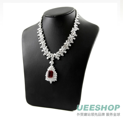 Night at the Oscars CZ Ruby Necklace
