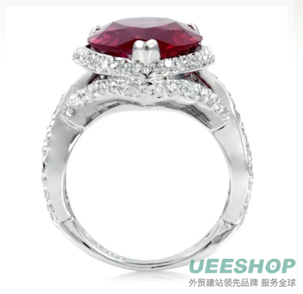Natalie's CZ Ruby Cocktail Ring
