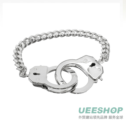 Caine's handcuff Bracelet - Silver Tone handcuff Jewellery