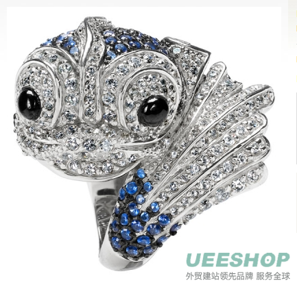 Kaylee's Blue Fish Cocktail Ring