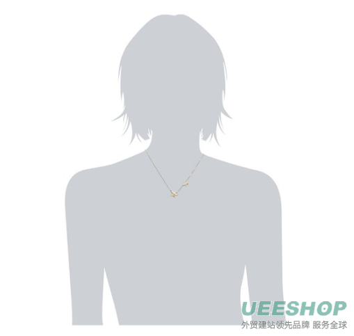 gorjana "Super Star" Gold-Tone Double Star Charm Necklace