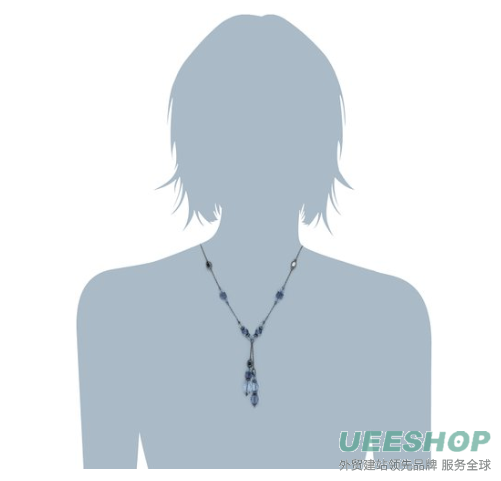 1928 Jewelry Elianna Navy Blue Y Necklace