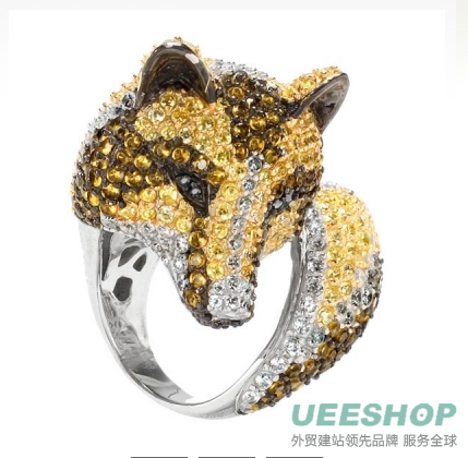 Marilee's Fox Cocktail Ring - Sterling Silver