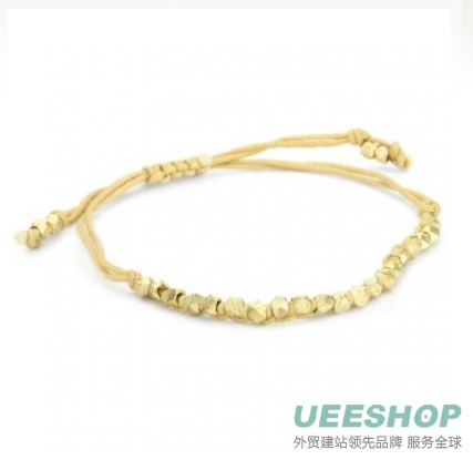 Shashi Sand Cord Golden Nugget Bracelet