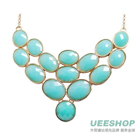 Bubble Necklace, Statement Jewelry, Chunky Necklace, Bib Necklace(Fn0578)