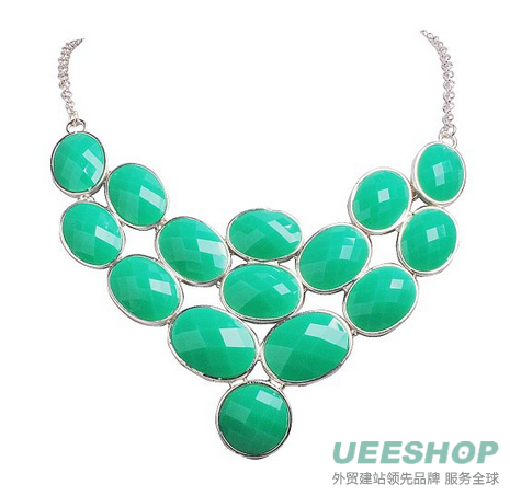 Bubble Necklace, Statement Jewelry, Chunky Necklace, Bib Necklace(Fn0578)