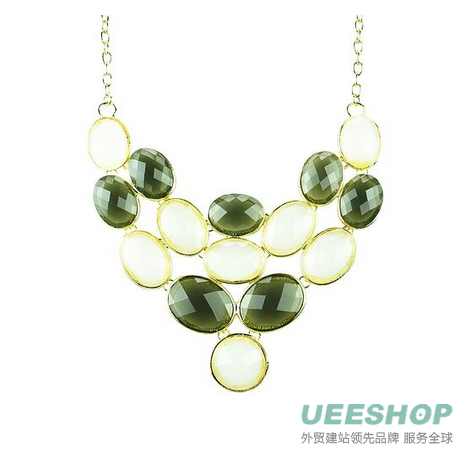 Bubble Necklace, Statement Jewelry, Chunky Necklace, Bib Necklace(Fn0578)