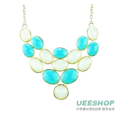 Bubble Necklace, Statement Jewelry, Chunky Necklace, Bib Necklace(Fn0578)